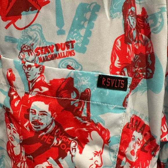 RSVLTS X Ghostbusters Short Sleeve Button Down Shirt Movie All Over Print - Picture 6 of 7